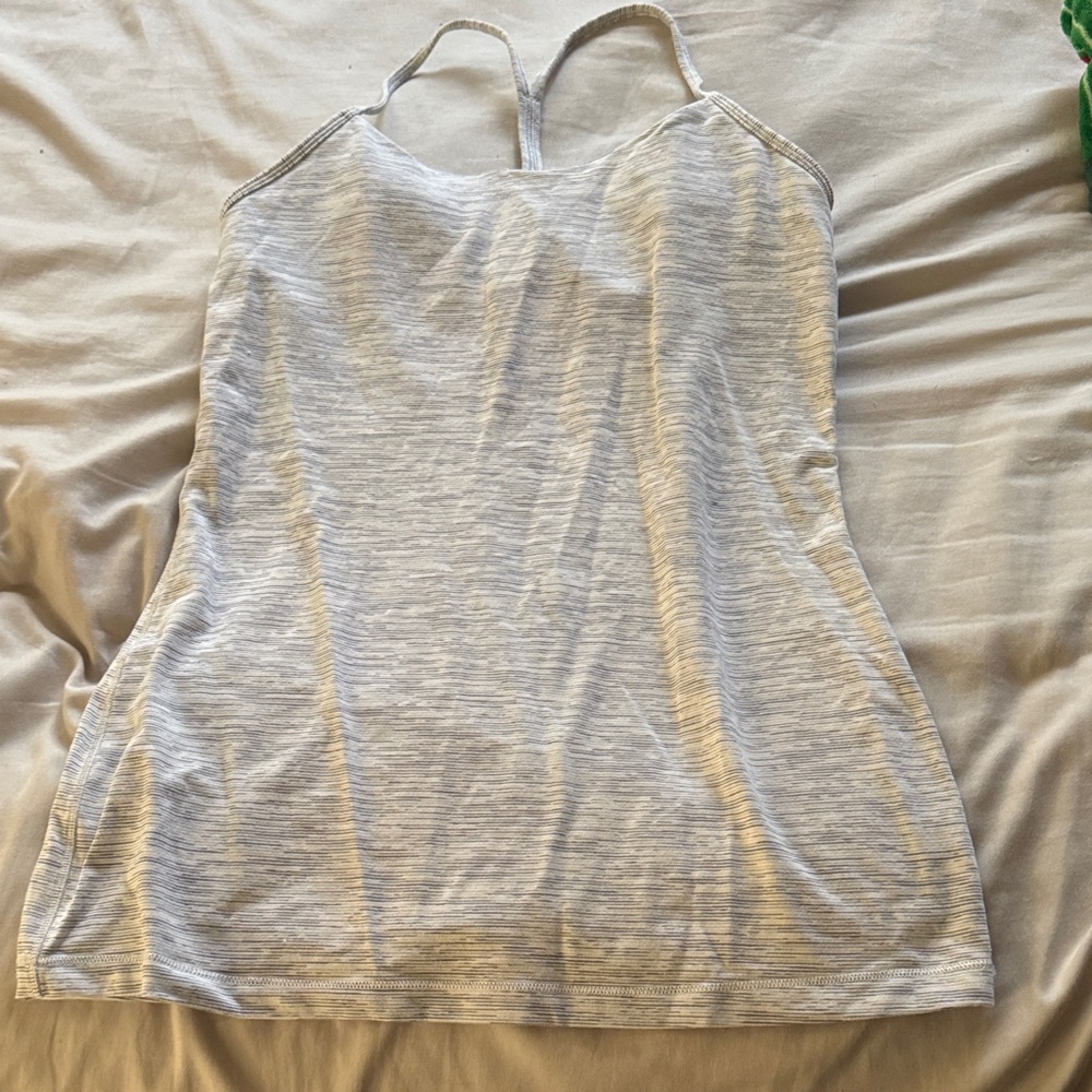 Lululemon Light Gray Tank Top Size 8